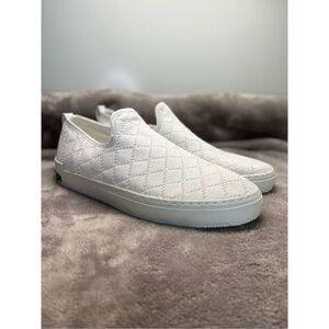 Marc Fisher Delya Women - White Perforated Textile Slip-On Sneakers - Sz 11M (C6
